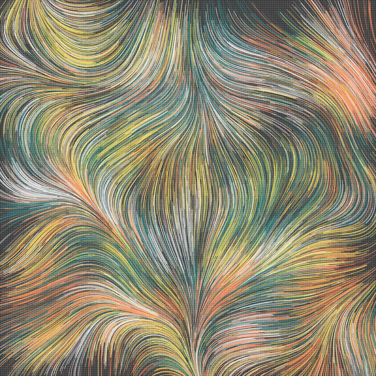 deeplychromatic's tweet image. Muted - 3 using a much larger distance 
#genart #nft #generative #nftcommunity #NFTartist  #p5js #creativecoding #genartclub