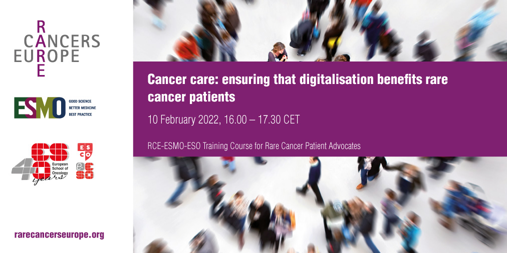 Rare Cancers Europe (@_rarecancer) on Twitter photo Interested in opportunities for #rarecancer patients from digitalisation? Join the RCE-ESMO-ESO Training for #PatientAdvocates session (10 Feb) ‘#Cancercare: ensuring digitalisation benefits rare #cancer patients’.
Registration 👉 ow.ly/ZNt450HGejM
<a href="/ESOncology/">ESOncology</a> <a href="/myESMO/">ESMO - Eur. Oncology</a> Interested in opportunities for #rarecancer patients from digitalisation? Join the RCE-ESMO-ESO Training for #PatientAdvocates session (10 Feb) ‘#Cancercare: ensuring digitalisation benefits rare #cancer patients’.
Registration 👉 ow.ly/ZNt450HGejM
<a href="/ESOncology/">ESOncology</a> <a href="/myESMO/">ESMO - Eur. Oncology</a>