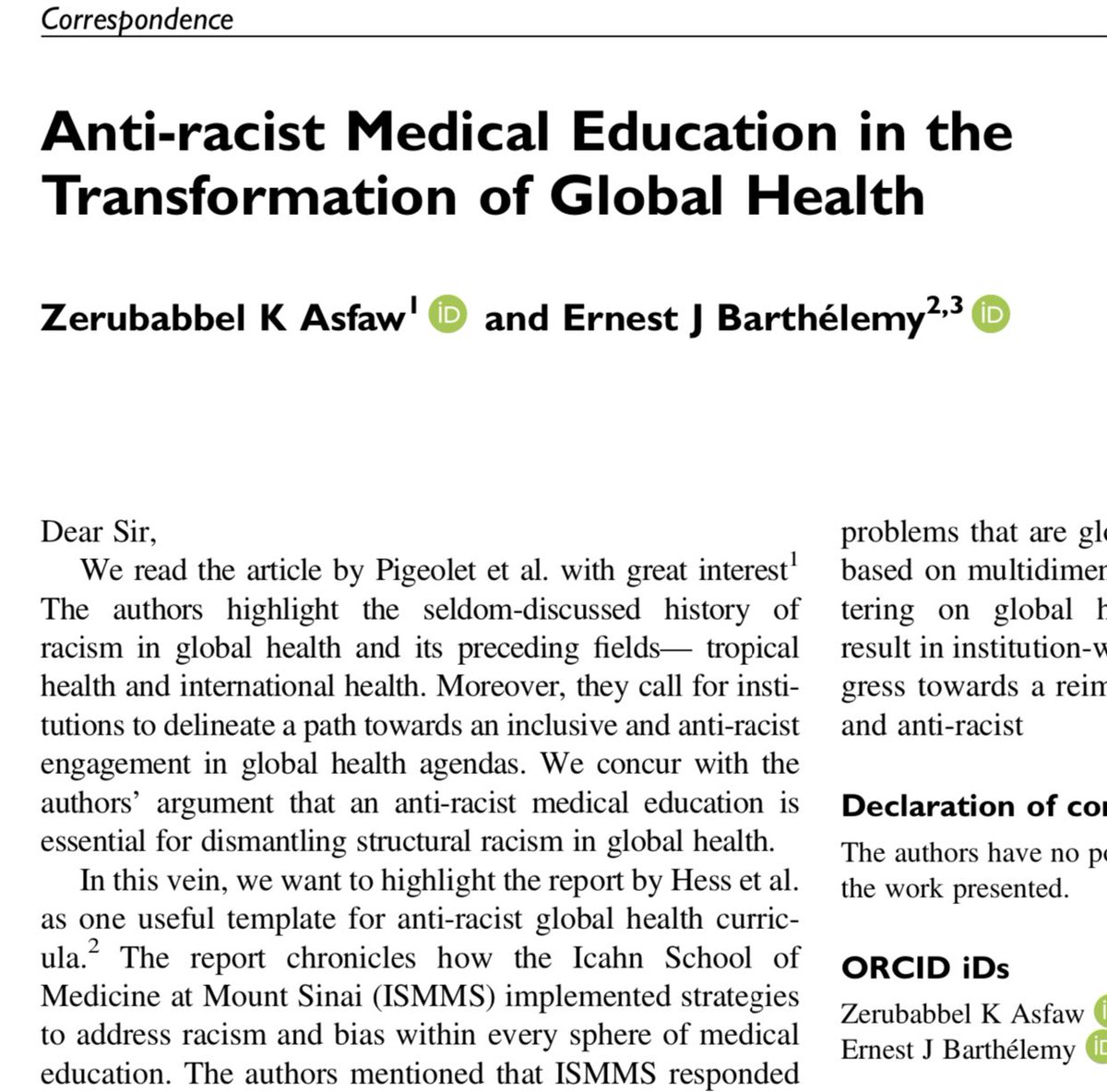 Ernest J. Barthélemy, MD, MPH MA 🇭🇹🇺🇸 tweet media