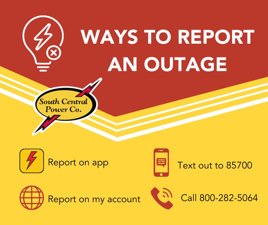South Central Power on Twitter "OUTAGE UPDATE 2/5/22 650AM Crews