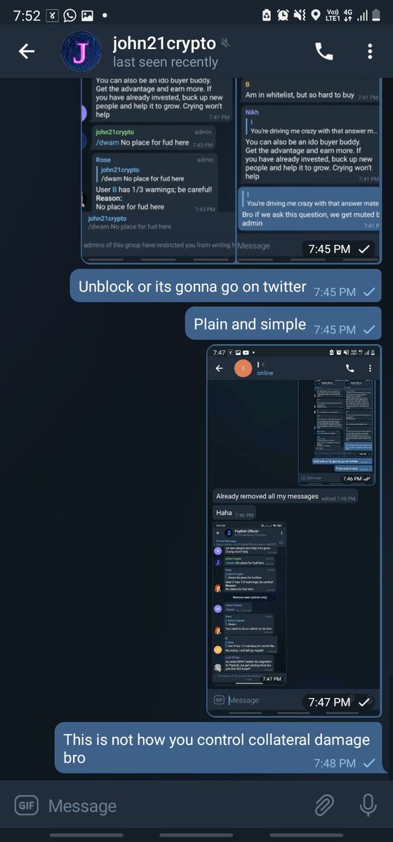 z_crypt0's tweet photo. @PayBoltOfficial @PayBoltOfficial  is sounding more like a scam as day passes by.. where was vesting period for migrated tokens mentioned ?
What happened to our token on @BitMartExchange and why both parties are playing blame game?
Why everyone protesting or asking legit ques on telegram blocked. https://t.co/Jtixtd7pJE