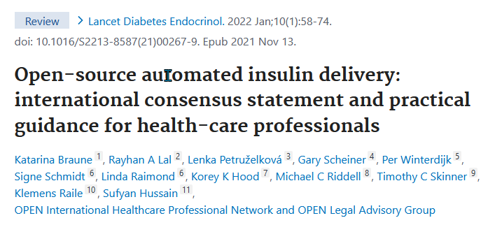 OPENDiabetesEU's tweet photo. "DIY solutions for people with diabetes are safe and recommended."
The Berlin Institute of Health @berlinnovation shares the consensus statement of 48 experts from 25 countries on Open-Source AID systems. #DIYAID #OpenSource #WeAreNotWaiting #AID
https://t.co/lR36SjgAnH https://t.co/V1QEgOGJQw