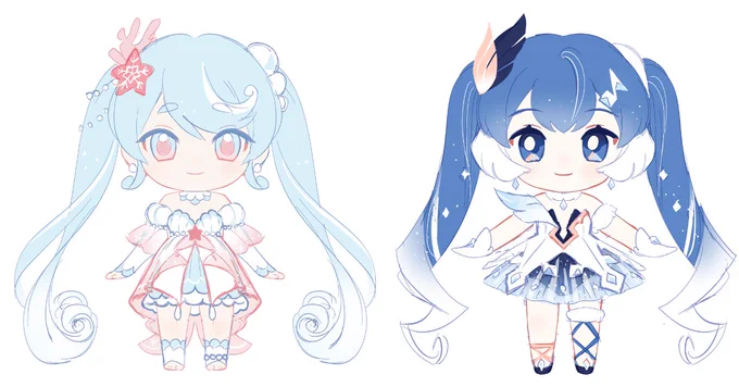 I always think about snow Miku 😔💕
The past months I has fun trying to guess the new theme.
#雪ミク 