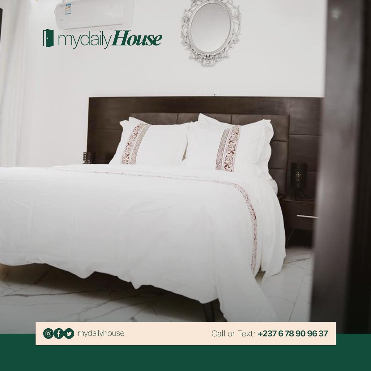 MyDailyHouse's tweet image. Dans la victoire comme dans la défaite, il faut savoir prendre du temps pour soi même🧘‍♀️.
Venez trouver du réconfort dans nos logements meublés, seuls ou accompagnés 😉.

#mydailyhouse #cantotalenergies2021 
#cantotalenergiescameroun2021 
#appartementmeublé #Voyage #Trip #Cameroun