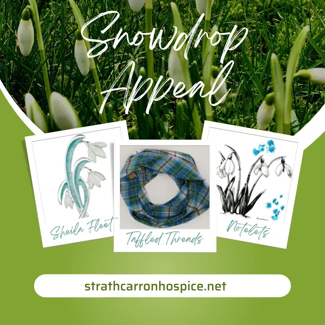 There are lots of ways you can support our Snowdrop appeal. With beautiful Snowdrop inspired pieces from <a href="/SheilaFleetSFJ/">SheilaFleetJewellery</a>, Snowdrop tartan from <a href="/TaffledThreads/">Claire Hunter</a> as well as our Snowdrop notelets, there's plenty to treat yourself or a friend on our website: buff.ly/3rvabkl