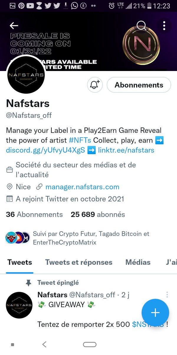 tinfron's tweet photo. @FranceCryptos  j'esper gagné https://t.co/ks4gLHMGKW