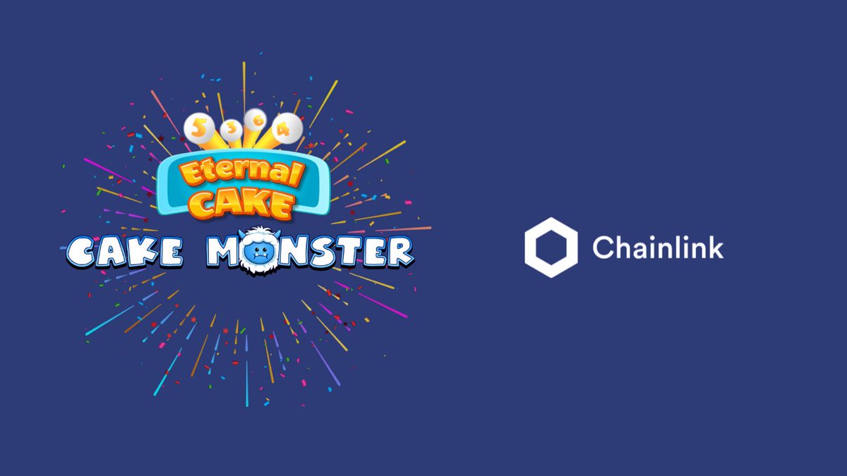 BasedMonsta's tweet photo. We are excited to announce that we have successfully integrated @chainlink VRF on @BinanceChain. 

We are using the on-chain verifiable randomness to randomly draw numbers for the newly released ‘Eternal Cake Lottery’.

https://t.co/zkFhpAkT09 https://t.co/IQnFqzM1r0
