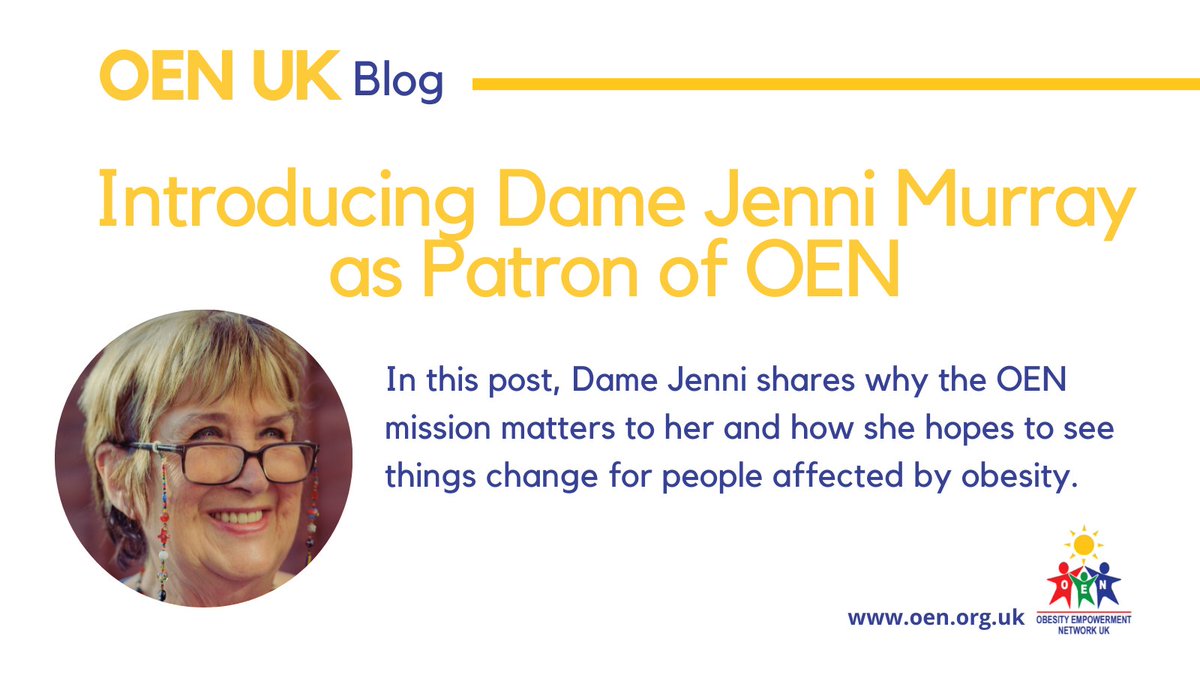 ‘We have got to stop shaming people and understand why some of us can eat a whole bowl of chips and not put on an ounce, and people like me can look at one chip and put on a stone.’

Read Dame Jenni's post here: oen.org.uk/2022/01/24/int…

#Obesity #StandUpToWeightStigma