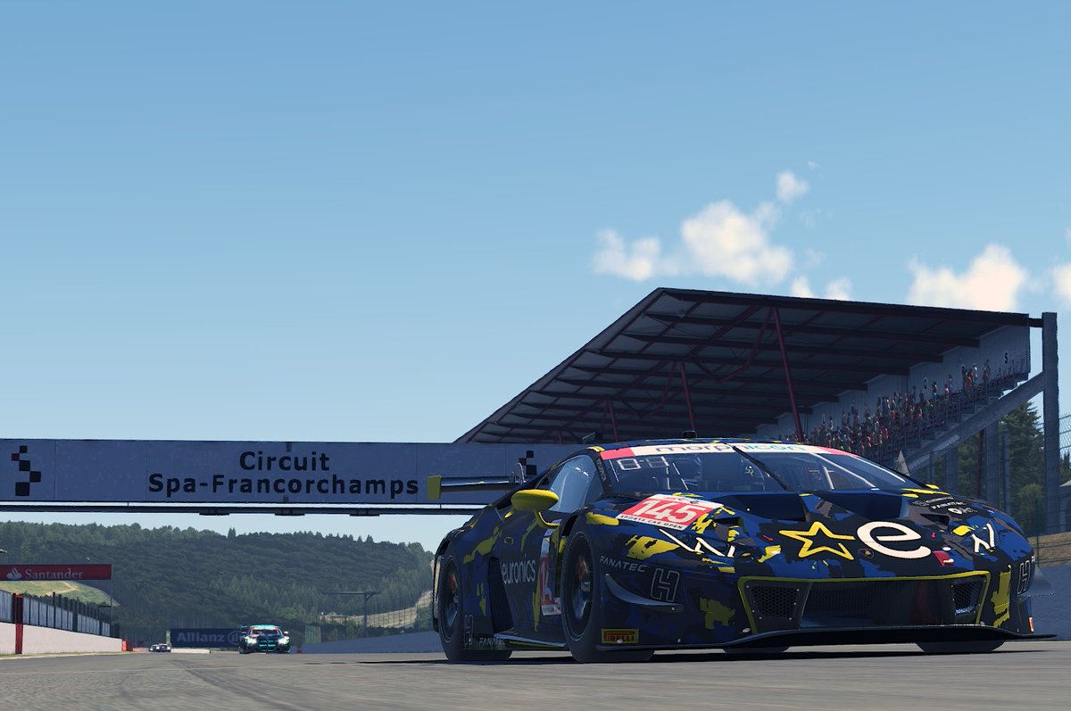 <a href="/SportsCarOpen/">Sports Car Open</a> <a href="/iRacing/">iRacing</a> <a href="/circuitspa/">Spa-Francorchamps</a> <a href="/ArjunaKankipati/">Arjuna Kankipati</a> <a href="/LewisMcGlade78/">Lewis McGlade</a> <a href="/lorenzobonder/">Lorenzo Fiore Bonder</a> <a href="/bielaracing45/">Biela Racing</a> <a href="/LSea89/">Sven-Ole Haase</a> <a href="/CoReSimRacing/">CoRe SimRacing 🔶</a> The checkered flag for GT Class qualifying is out.

<a href="/bielaracing45/">Biela Racing</a> Team <a href="/EURONICS/">Der Elektroladen</a>  will start on the pole with a 2:15.627.

2. DCSIM Protostar Racing (2:15.811)
3. <a href="/CoReSimRacing/">CoRe SimRacing 🔶</a> SCO-2 (2:15.816)
4. CoRe SimRacing SCO (2:15.841)
5. PGZ Assistance (2:15.878)

<a href="/SportsCarOpen/">Sports Car Open</a>