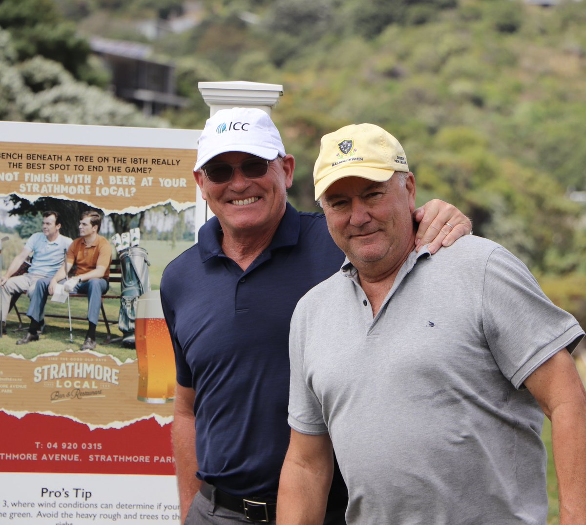 Jeff Crowe &amp; Richard Reid <a href="/MiramarLinks/">Miramar Links Golf</a> #nzcricket #Cricket #golf #Wellington