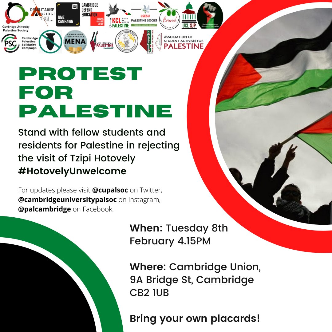 Cambridge Palestine Solidarity Society (PalSoc) tweet media