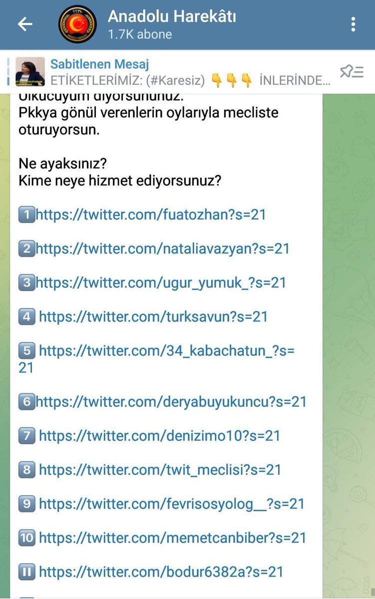 Yine Fişkiye Troll Ajansı için MAAŞLI çalışan  OTO SPAM ekiplerinin HEDEFİNE girmişim!
-Telegram Gruplarında SPAM ÇAĞRISI yapıyorlar!
-Oto Spam motoruna bağlıyorlar!
DESTEK LÜTFEN!
“Ne mi yapabilirsin?”
-Yorum yap, FF ver, RT yap, FAV la!
