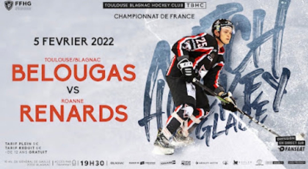 belougas's tweet image. 📢 JOUR DE MATCH :
             🗓 Samedi 05 Février 🆚️ Roanne
             📍 Patinoire Jacques Raynaud #blagnac 
             🕘 Ouverture des portes 18h30, warmup #sengagerfr 19h00
             ✅ Start 19h30 
              📺 Distanciel @FANSEAT_FR 
@toulousemag