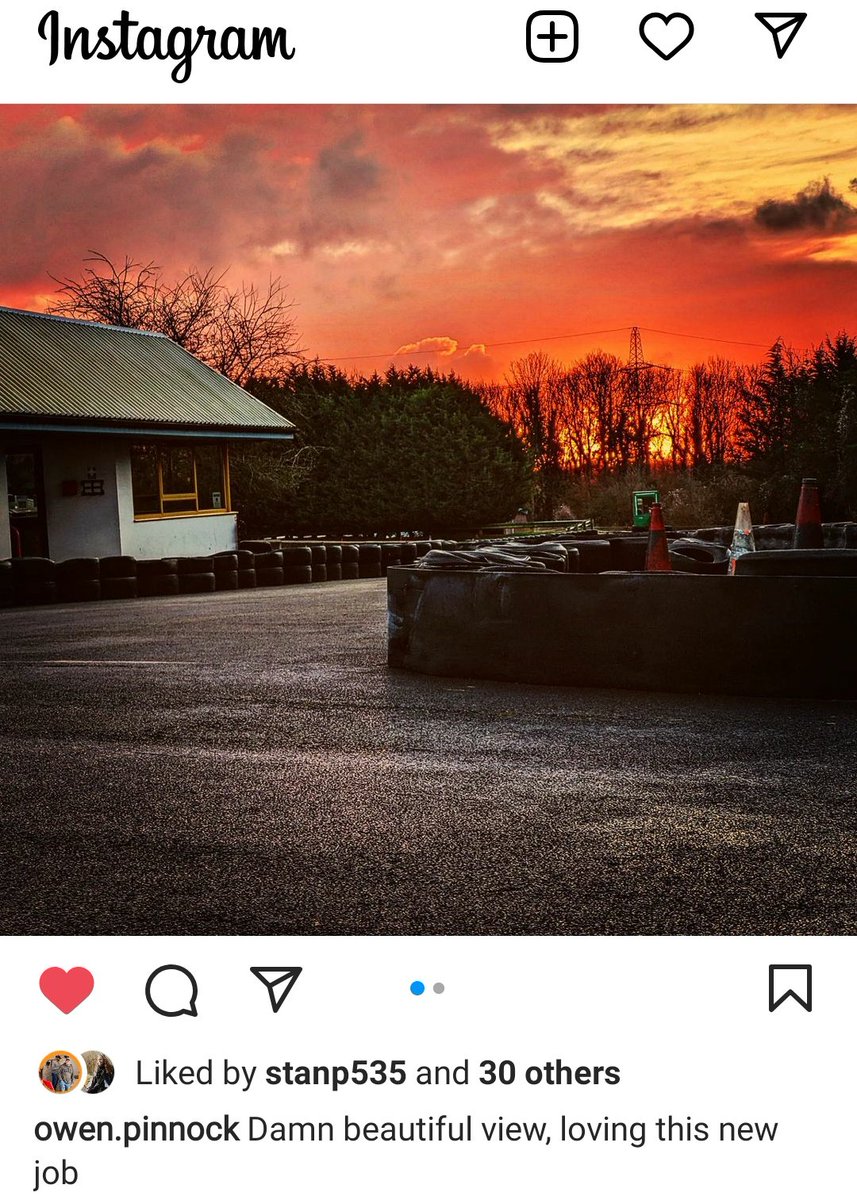 TracyPinnock's tweet photo. I think @owen_pinnock is enjoying his new job at the karting track. #CastleCoombe picture from his Instagram page. https://t.co/YCTuqbqFGp
