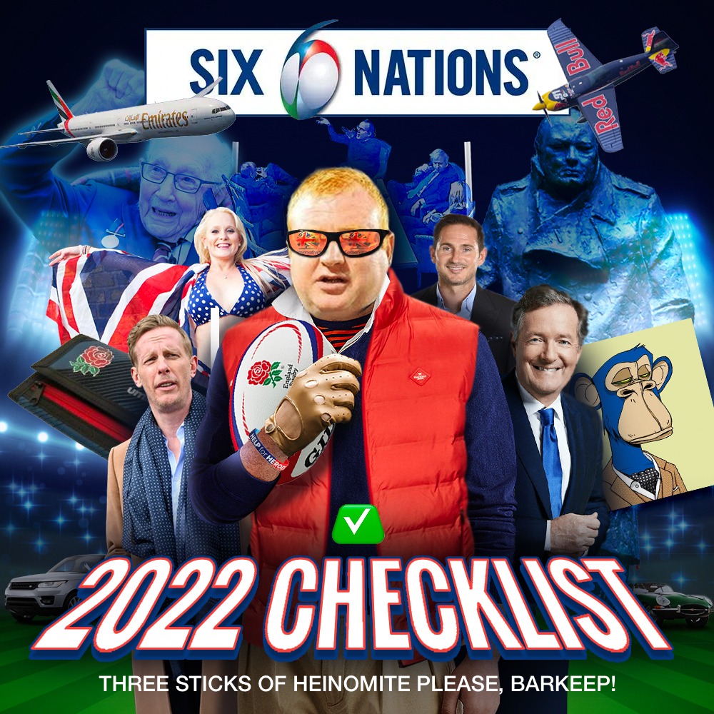 Danny_McMoomins's tweet image. 🏉Merry Eggsmas, Rugger Fans! At least that's what you can say to fit in with GANT-ily clad Bootcut Boys who've set up shop in your local for the #GuinnessSixNations. You can refer to my trusted checklist for even more (bonus) pointers! Now let's all do the Haka in a packed pub🏉