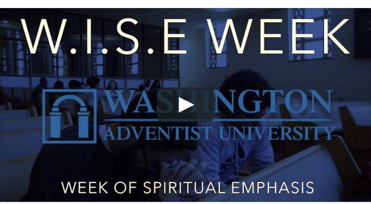 Shabbath Shalom! We welcome you to Sligo today as Washington Adventist University celebrates the finale of their WISE (Week in Spiritual Emphasis) Week. Tiara Best will present the message, "He Knows Your Name."
vimeo.com/673843814