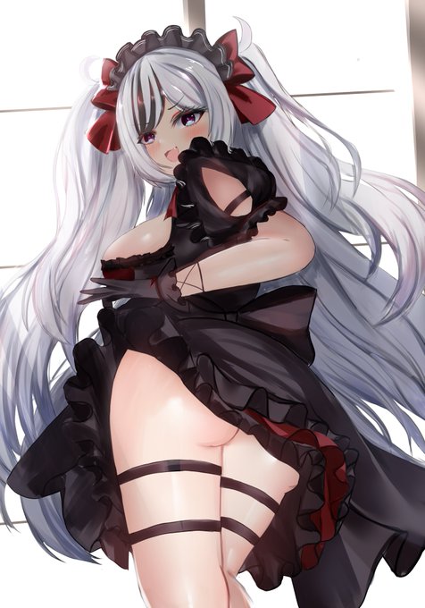 エ「チラッ♪」
#イラスト #アズールレーン  #アズレン #二次創作 