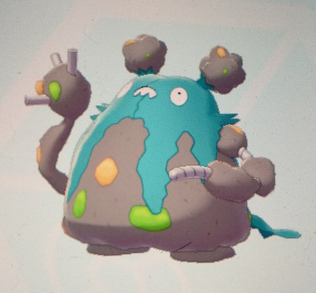 かずポケ かずポケ復活企画5日目 色違いダストダス Usで特性 あくしゅう を孵化で探してたら一発目で出てきたんですよね ソードに連れてきて キョダイマックスにもできて嬉しい 色違いポケモン ダストダス T Co Vej9n4gz84