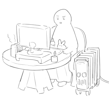 冷到不行的人類示意圖 