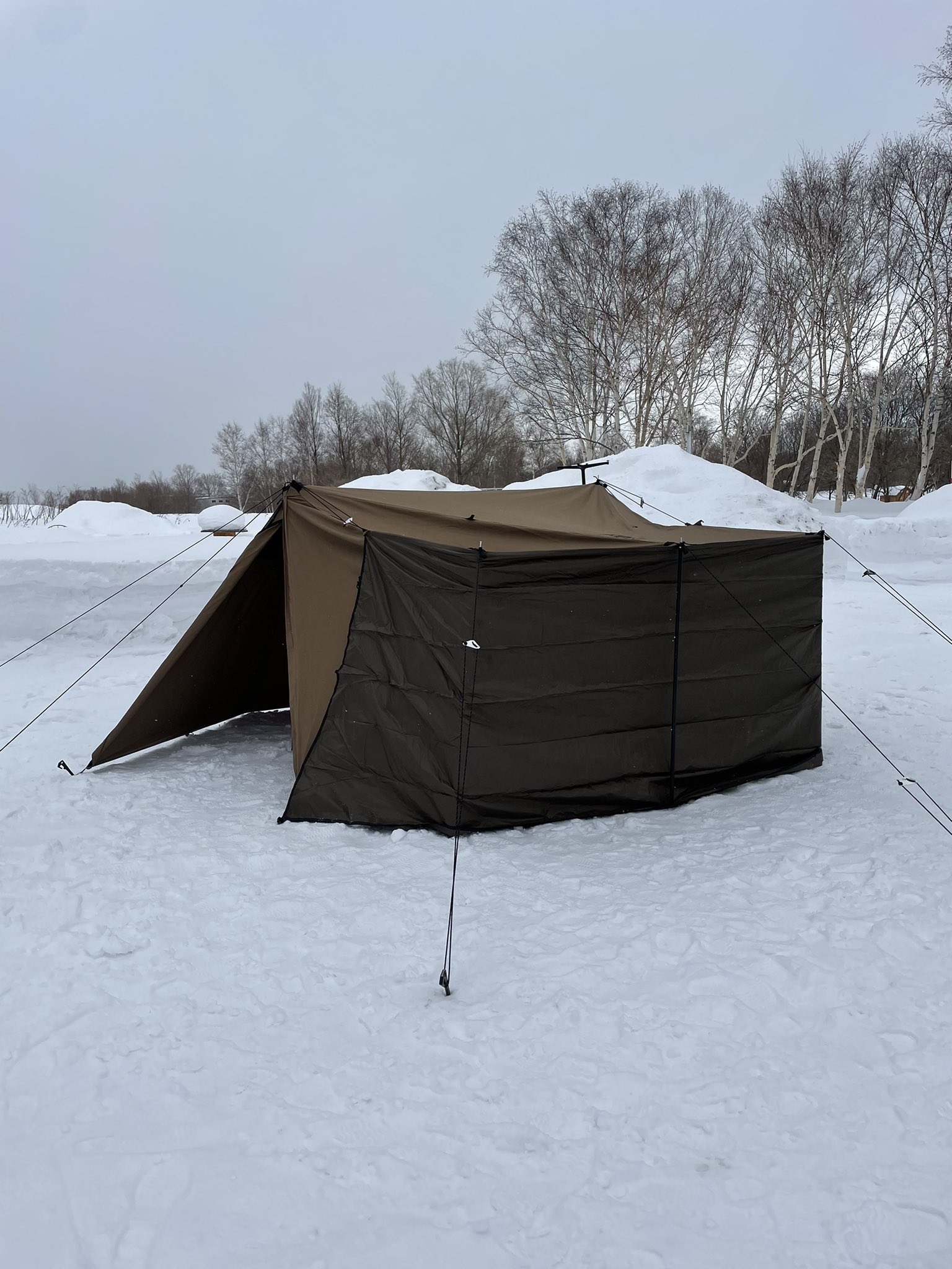 パップテントOneTigris ロックシールドtc 自作前幕付き