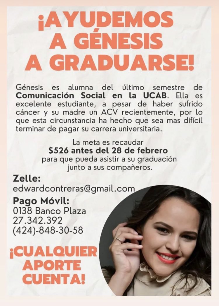 Twitter vamos! Ayudemos a esta increíble Guerrera ♥️🎓