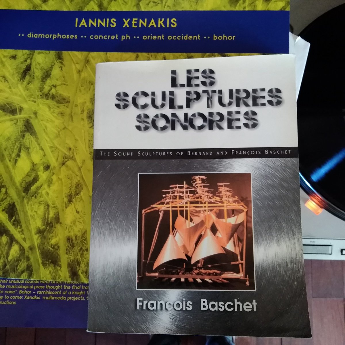 DavidPap's tweet photo. A book i never took the time to explore, until... the Baschet brothers get a mention in the notes of the Xenakis boxset written by Reinhold Freidl #karlrecords https://t.co/VquvQtsnLx