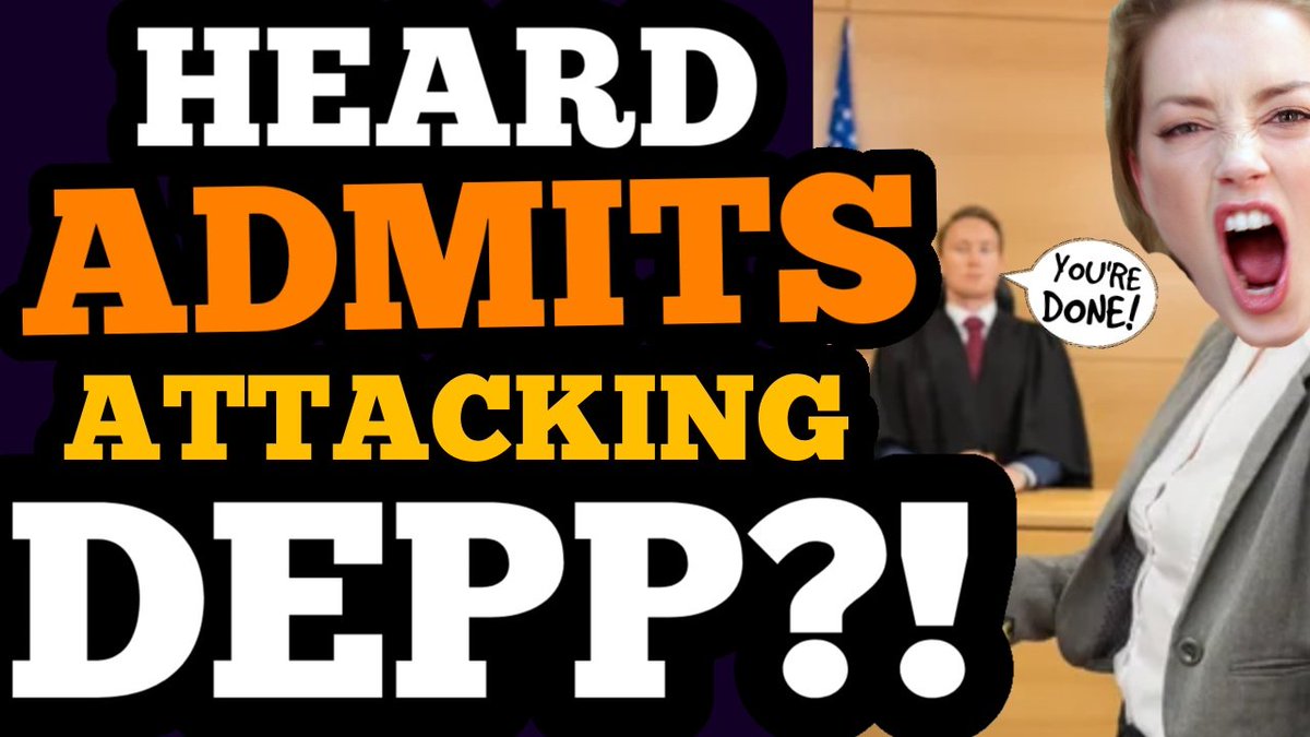 Heard ADMITS attacking Depp while TELLING THE JUDGE NO?!

She ARGUES with the judge. Accidentally ADMITS nastiness due to being BUSTED.
More!  

Video: youtu.be/05ME9ptGwVA