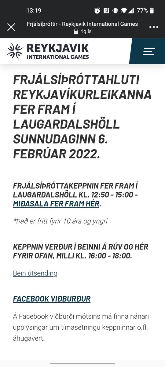 Hvernig getur keppni verið í beinni í sjónvarpi kl 16 þegar hún fer fram í Laugardalshöll kl 12:50-15 🤷🏼‍♀️🤦🏼‍♀️
#ruvithrottir #RIG2022
