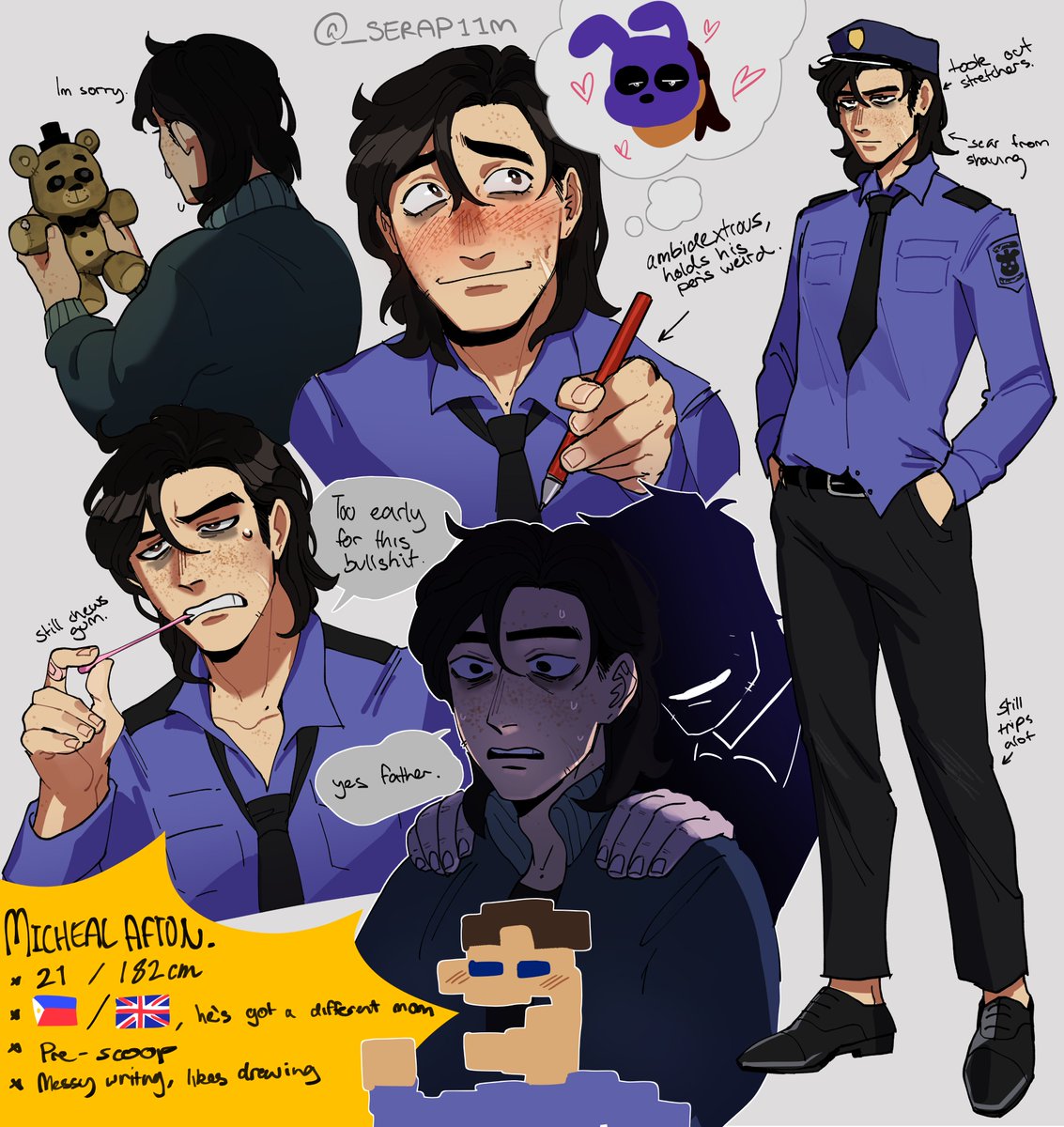 Fanart michael afton kye