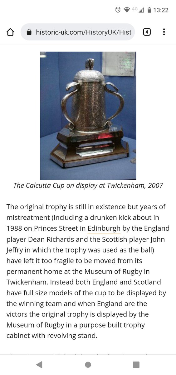 everyday_empire's tweet photo. 🏉 When England play Scotland in the #SixNations they play for the Calcutta Cup 🇮🇳 ???

Despite watching international rugby, I've never known why. Until today... (Should have guessed the trophy features an elephant 🏆🐘).

https://t.co/lbgM0WLHaC https://t.co/81DHVO2ZiD
