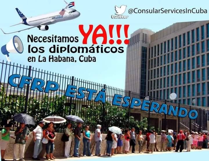 Lissette52755's tweet photo. La incorporación del nuevo personal consular en la embajada de US en Cuba y el hecho real de que actualmente ya es una noticia oficial reciente, será materializada muy pronto y todo gracias a @POTUS @JoeBiden @WHAAsstSecty @StateDept. Gracias por escuchar la voz del pueblo! https://t.co/LWcXGSHiru