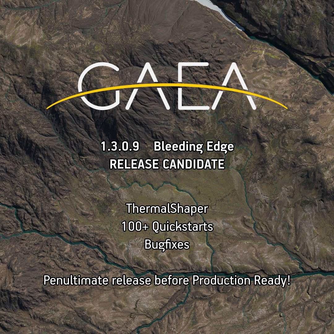 Gaea 1.3 is almost ready for the Production Ready channel. More details and roadmap coming to the blog after the weekend. Changelog + Download at quadspinner.com/download #gaea #vfx #gamedev #cg #erosion #terrains #quadspinner