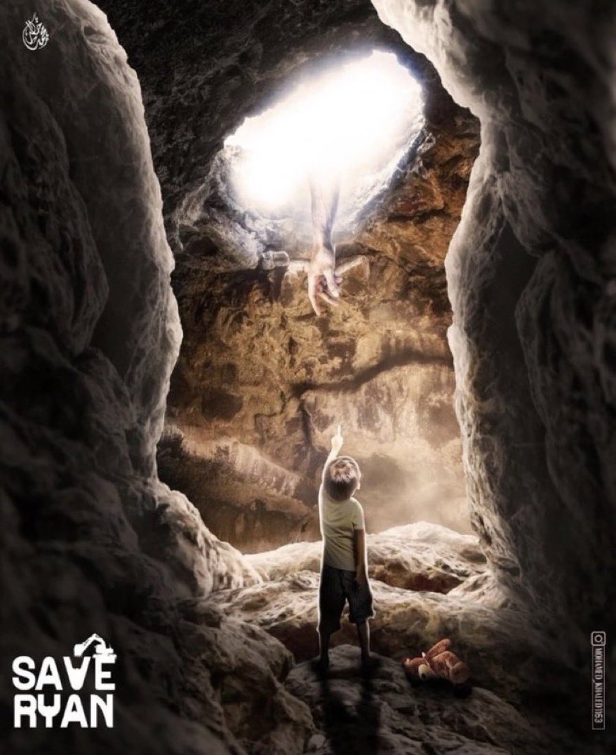 Op de livebeelden van de reddingsactie voor kleine #Rayan in #Marokko was zojuist applaus hoorbaar. Het was het gejuich van de menigte richting Mr. Ali, een vrijwilliger die handmatig (met een team van redders) de laatste meters groef. #Rayan is nog niet gered. 😥 
#PrayforRayan
