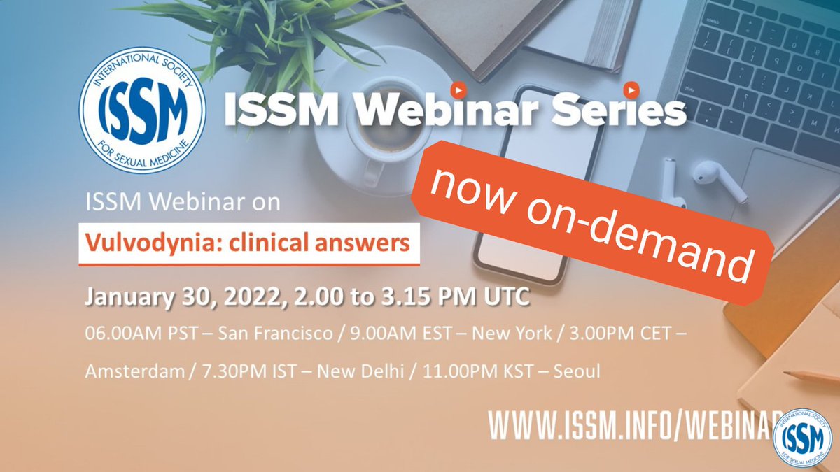 ISSM_INFO's tweet photo. Were you unable to join our #free webinar on #Vulvodynia: clinical answers? We've got you! This ISSM #webinar is now available on demand via: https://t.co/U3YKfrDRBE @essm_tweets @smsna_org @isswsh @MeSexualHealth https://t.co/qyvq5oJiB5