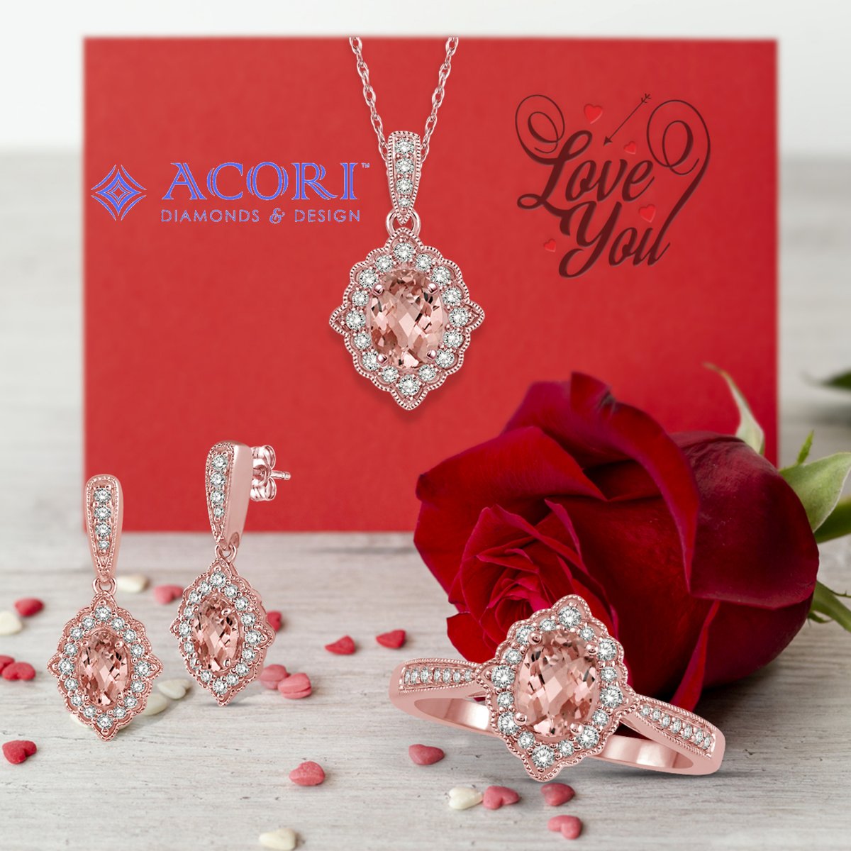 Morganite is a beautiful pink gem, the color of love. 

ACORI is open Tues-Fri 10am-2pm and Saturday 10am-2pm.