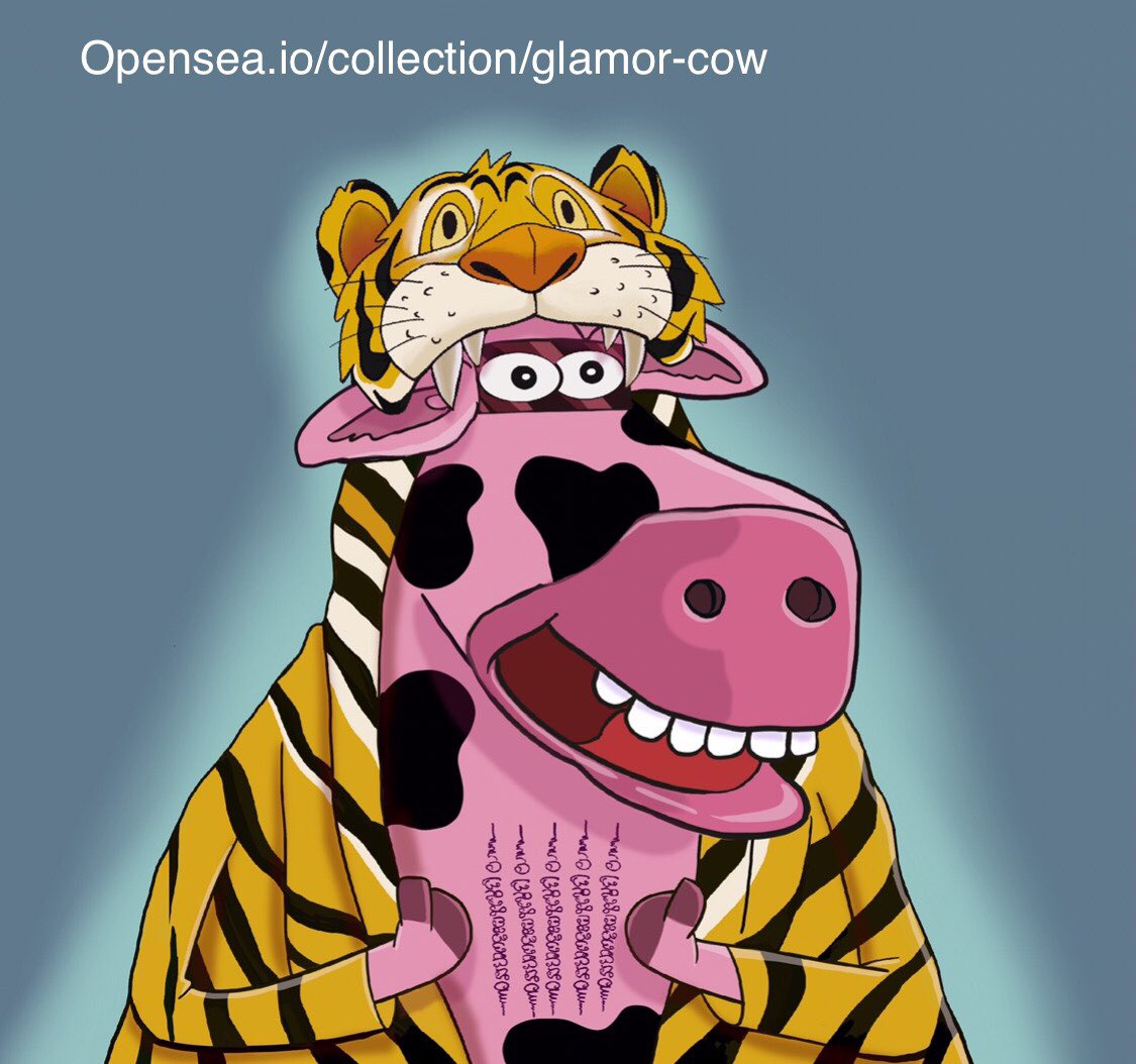 MrKitthana's tweet photo. New Cow NFT today,      My friend 5/2/2022                    https://t.co/KYVYg4eSoc     #glamorcow #NFTCommunity      #NFTs       #NFTcollections https://t.co/rKFyLg1EDu