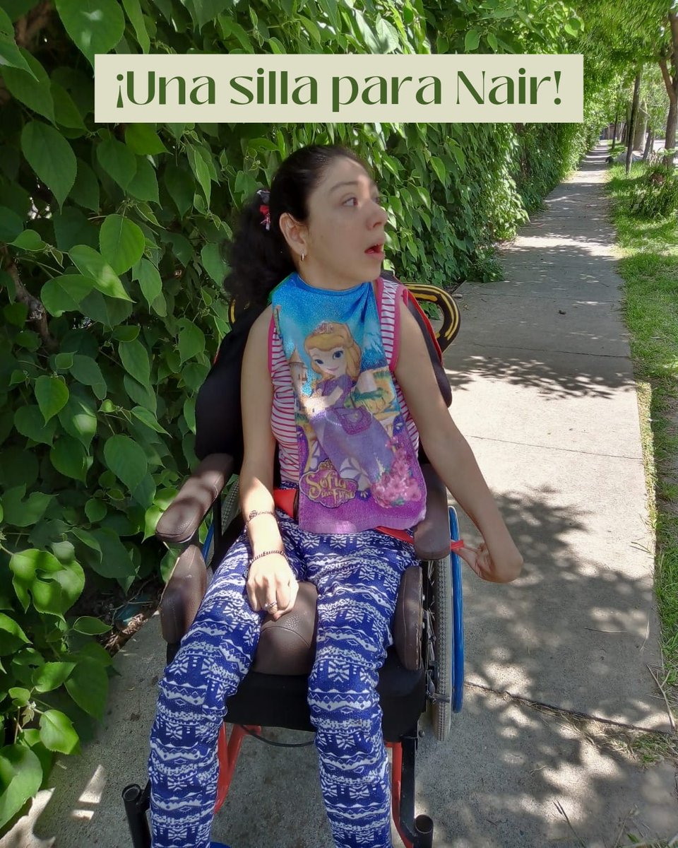 alisonbrkt's tweet photo. Ella es Nair, mi hermana de 28 años. Tiene parálisis cerebral desde su nacimiento. Hace varios años tiene una silla donada pero que no se adecua a lo que necesita. Así que decidimos ponernos en marcha para comprar una silla postural con todo lo que necesita. https://t.co/Supm9gTj9Y