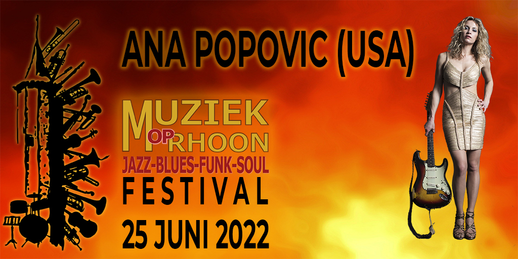 We gaan nog even door met onze LINE-UP, <a href="/anapopovic/">Ana Popovic</a>  komt overgevlogen vanuit Amerika! Nog geen ticket, ga naar muziekoprhoon.nl/tickets.php !