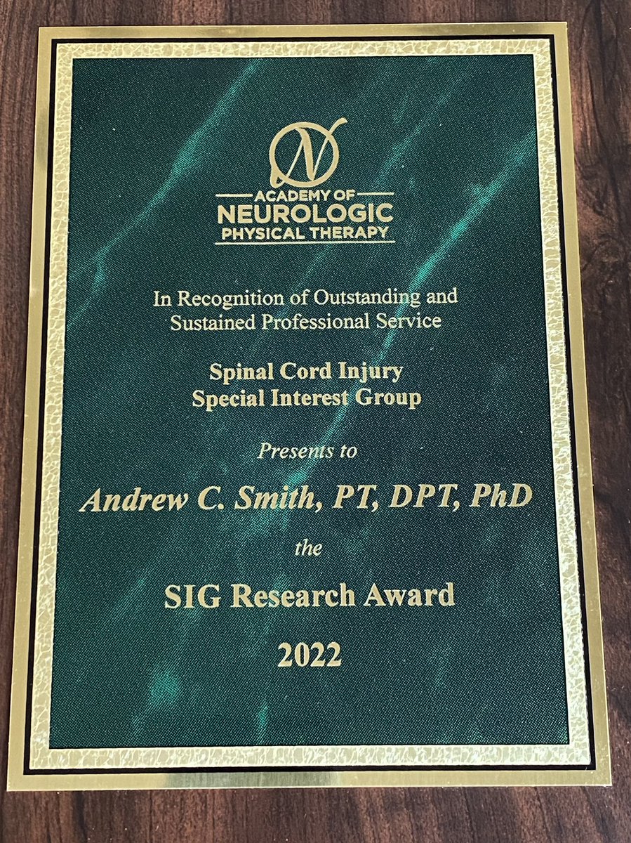 Andrew C. Smith, PT, DPT, PhD tweet media