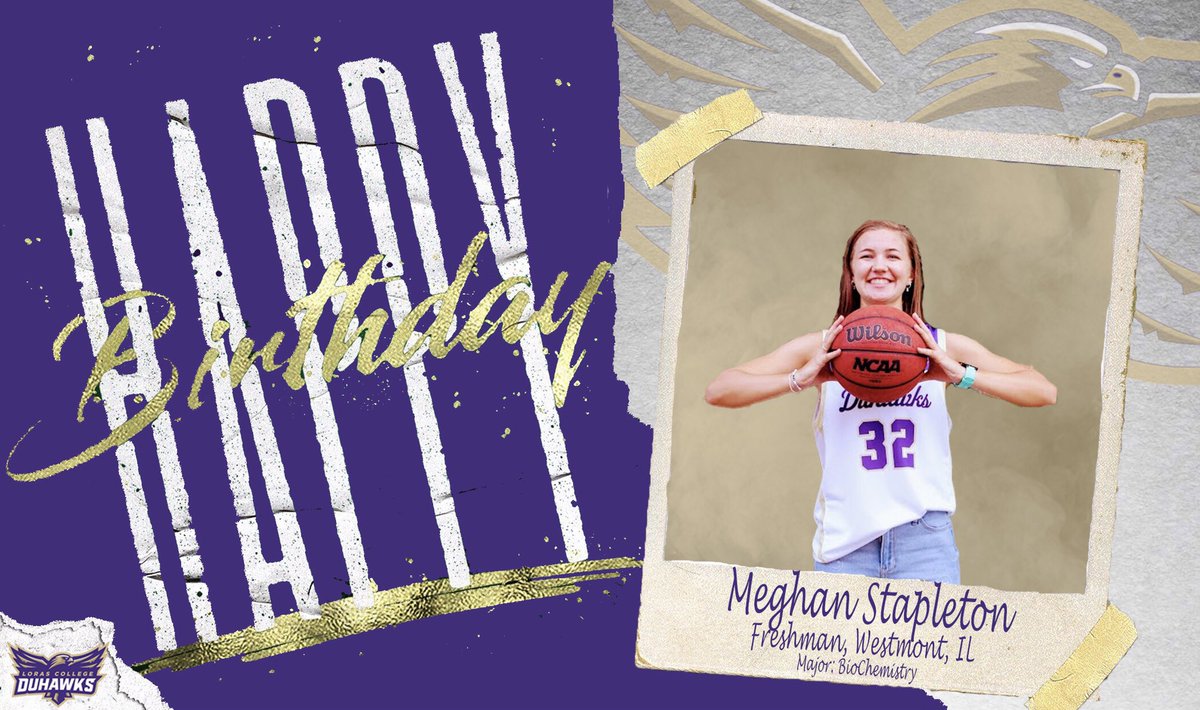 DuhawkWBB's tweet image. ‼️BIRTHDAY ALERT‼️
Happy Birthday to Freshman @meghan_stapes3! 🤍🎊💜🎉💛