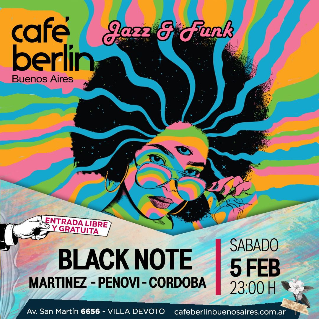 Tenés planes para esta noche? Lo mejor del jazz y el funk con entrada libre y gratuita!