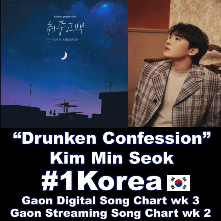 WORLDMUSICAWARD's tweet photo. #KimMinseok's #DrunkenConfession tops the #GaonDigitalChart in #Korea for a 3rd week, and is #1 on the #GaonStreamingChart for a 2nd week, scoring a double crown!💪💥🥇🇰🇷👑👑💙
Listen to the beautiful incurably romantic song below:
https://t.co/xdlsi8D47l https://t.co/KX0IaLXsx1