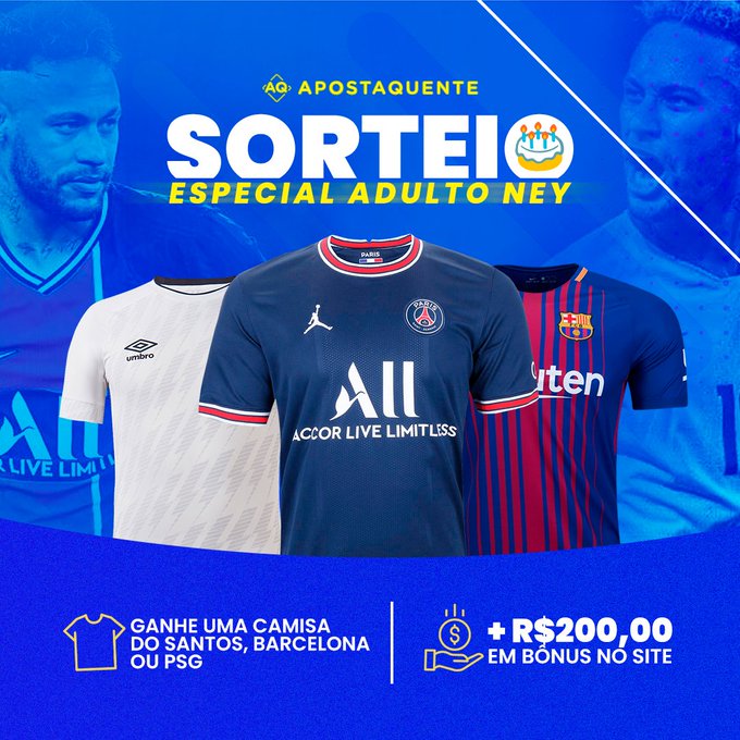 👕To chegando com as peitaa rapaziada!! Hoje &eacute; dia de celebrar os 30 anos do adulto NEY, mas o presente<a href="/tag/neymar"class="tags"><span>#neymar</span></a><a href="/tag/neymar30"class="tags"><span>#neymar30</span></a>
