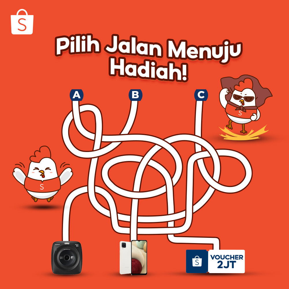 ShopeeID's tweet photo. Met pagi Sobat Shopee~ Mimin udah siapin 3 pilihan hadiah nih di bawah! 🥰 Yuk, pilih jalan menuju hadiah yang kamu mau! 🎁 Langsung aja reply di bawah ya, kali aja kamu yang dapetin hadiahnya! ✨ #ShopeeID https://t.co/CFikRkuJQq