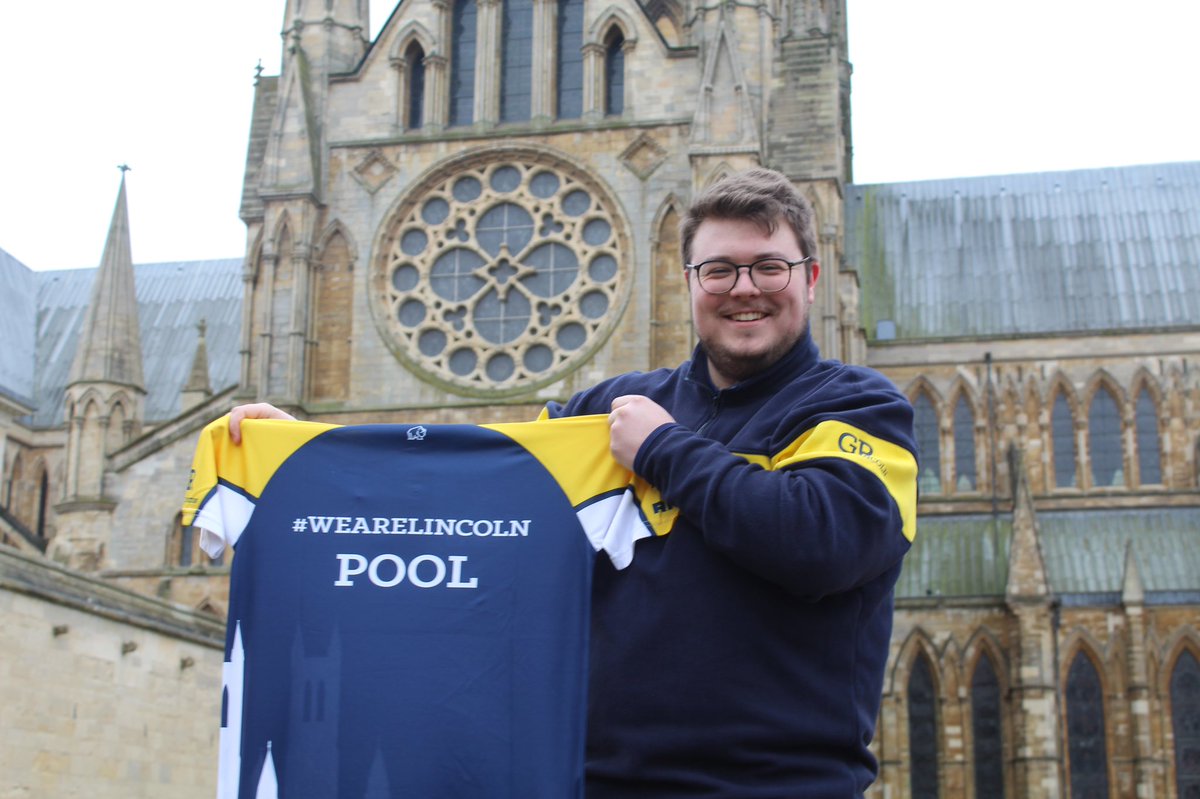 UoLPcS's tweet photo. Massive thank you to @Rhino_Sport for the amazing new kit emblazoned with the majestic @LincsCathedral 

We can’t wait to put this kit to good use and try and bring home some silverware 

#WeAreLincoln 
@ULSU_Activities 
@Sports_ULSU https://t.co/c0tenwufNc