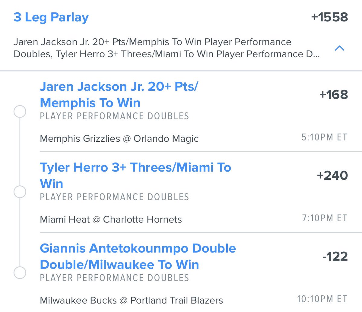 PropDropz's tweet photo. 💎 PPD Parlay 💎 

ORL allows most points to PF. Herro can fill it up &amp; I think the Heat get the job done. Giannis is the Greek Freak for a reason. 

I really love the Herro play as a single too. Worth a sprinkle. 

Who’s tailing today? 🚀 #GamblingTwitter https://t.co/3v9fbjhk9Q