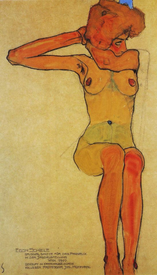 dresigns_'s tweet photo. Estudio de la obra de #EgonSchiele “Desnudo sentado con el brazo derecho extendido” + referencia.

-Marcadores Sharpies en papel 

Drⓔ https://t.co/cboAW1LoFe