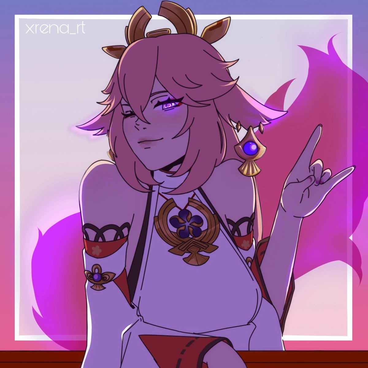 xxrenart's tweet photo. Вот бы жениться на Яэ Мико, эх…

#yaemiko #genshinimpact #原神 #genshinart https://t.co/917brpvcjO
