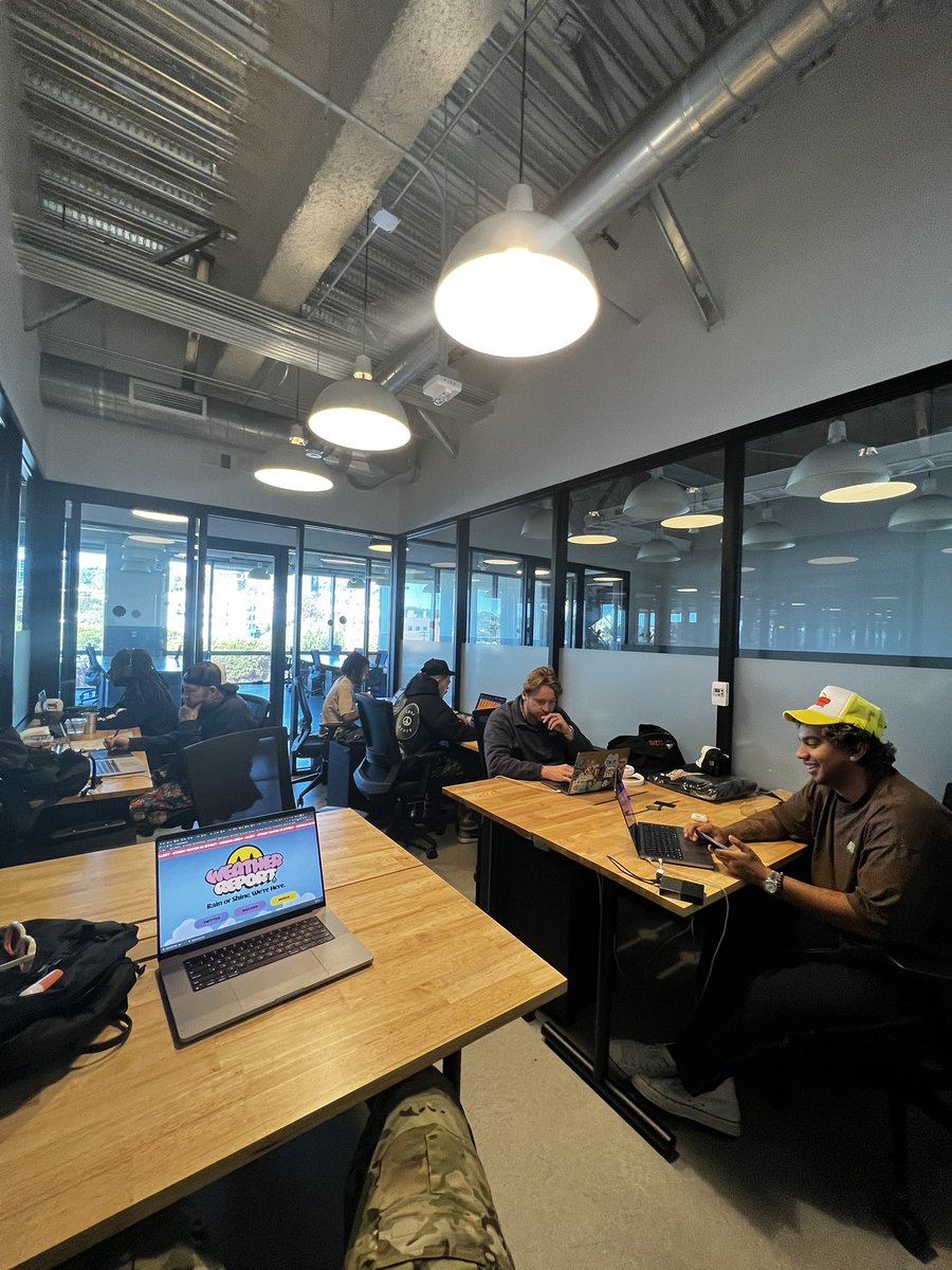 @WeatheReportNFT HQ Saturday Squad Hard at Work! ⛈