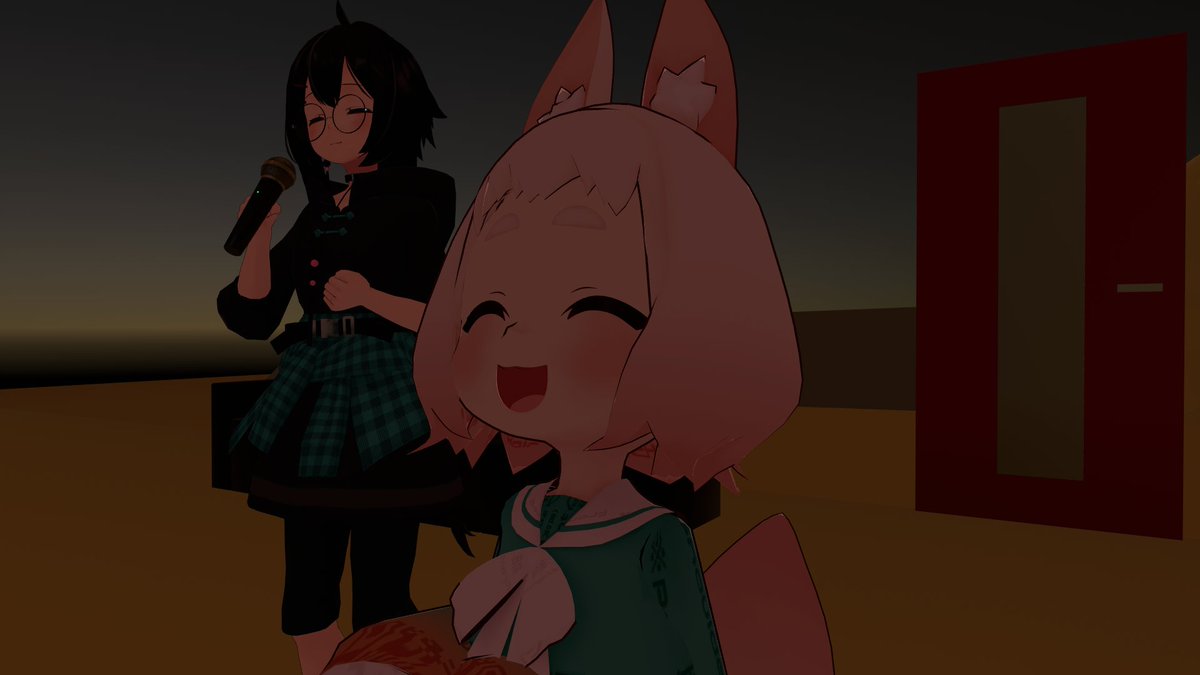 VRCHAT_onion's tweet photo. 今日はNさんが歌をプレゼントしてくれた。acaciaの替え歌で泣きました。友よこの先もずっと、Green、らしさ、たまねぎの歌、他にもいっぱい、い～っぱい歌ってくれた！全部最高だった
「何十年先も、君を友達て思ってる～」♪

すべてはVRChatから始まった。
「何を迷ってるんだアミーゴ？行こうぜ！」 https://t.co/bNrtJ4kaQk